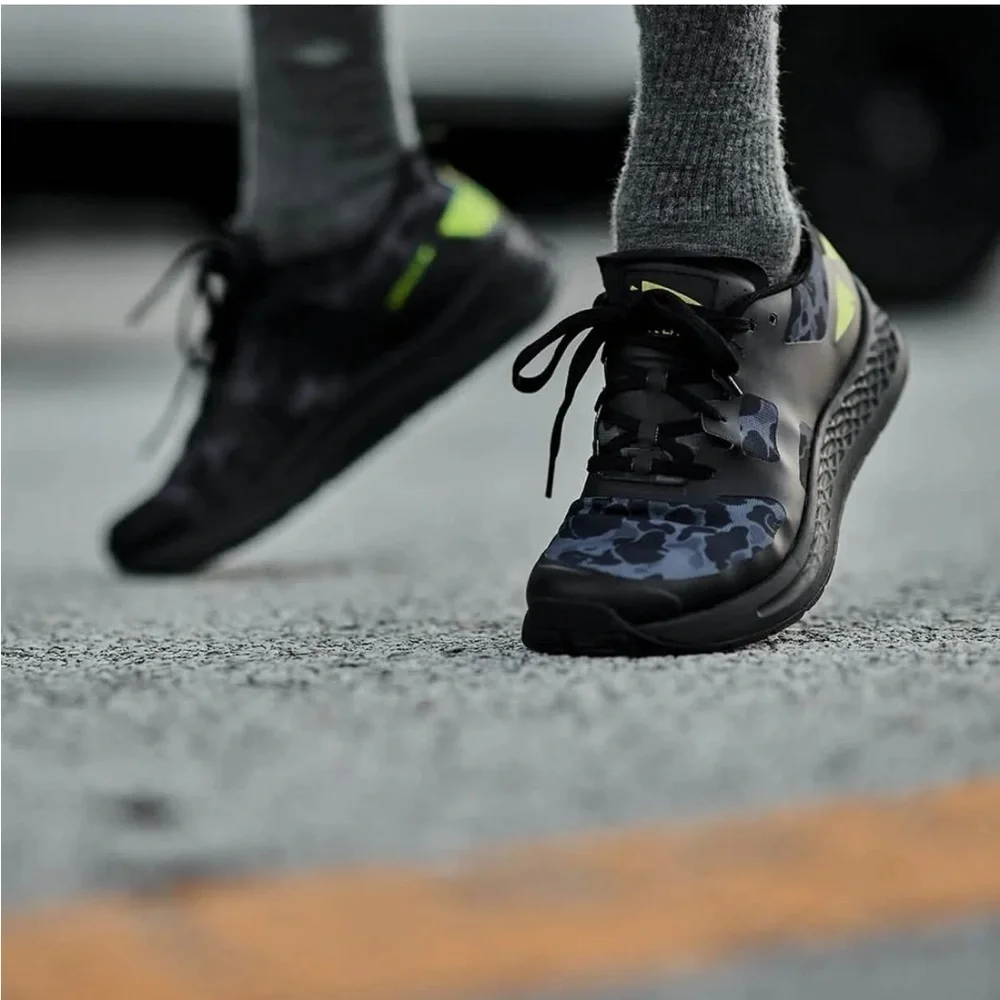 Go Ruck Rough Runner Midnight Frogskin Acid Lime Shoes Running Athletic Sneakers